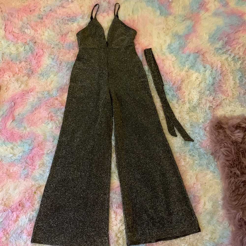 Gold Glitter Pantsuit